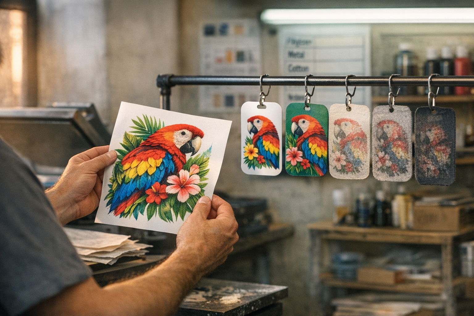 Ongeschikte materialen voor sublimatie