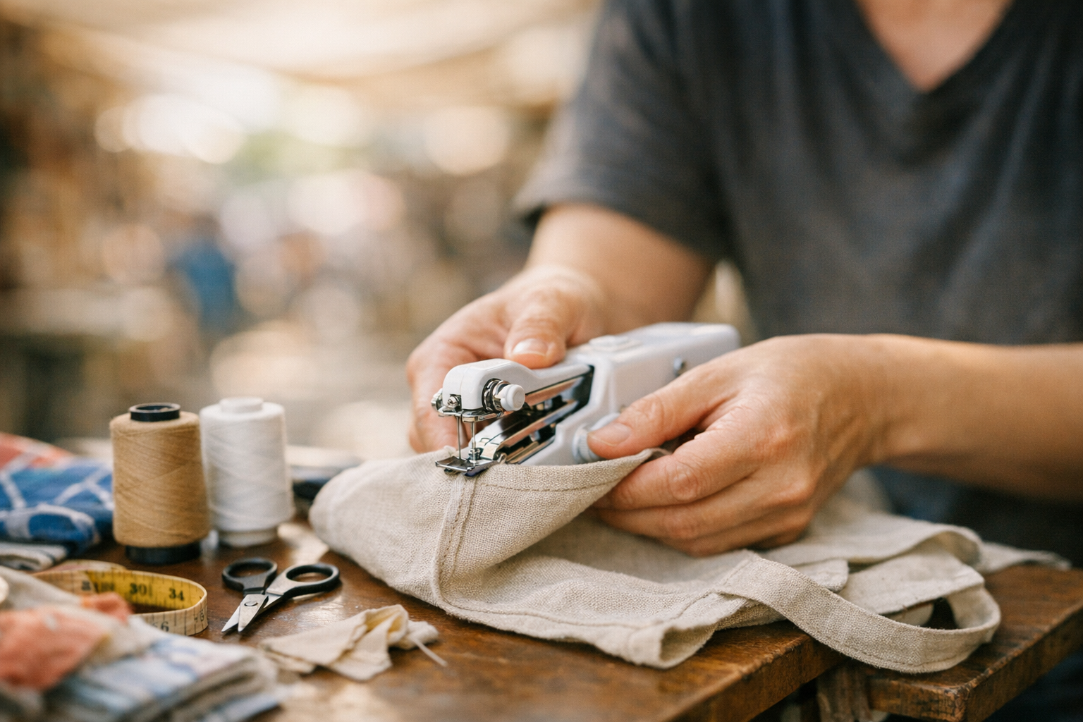 Zakkennaaimachine details en functies