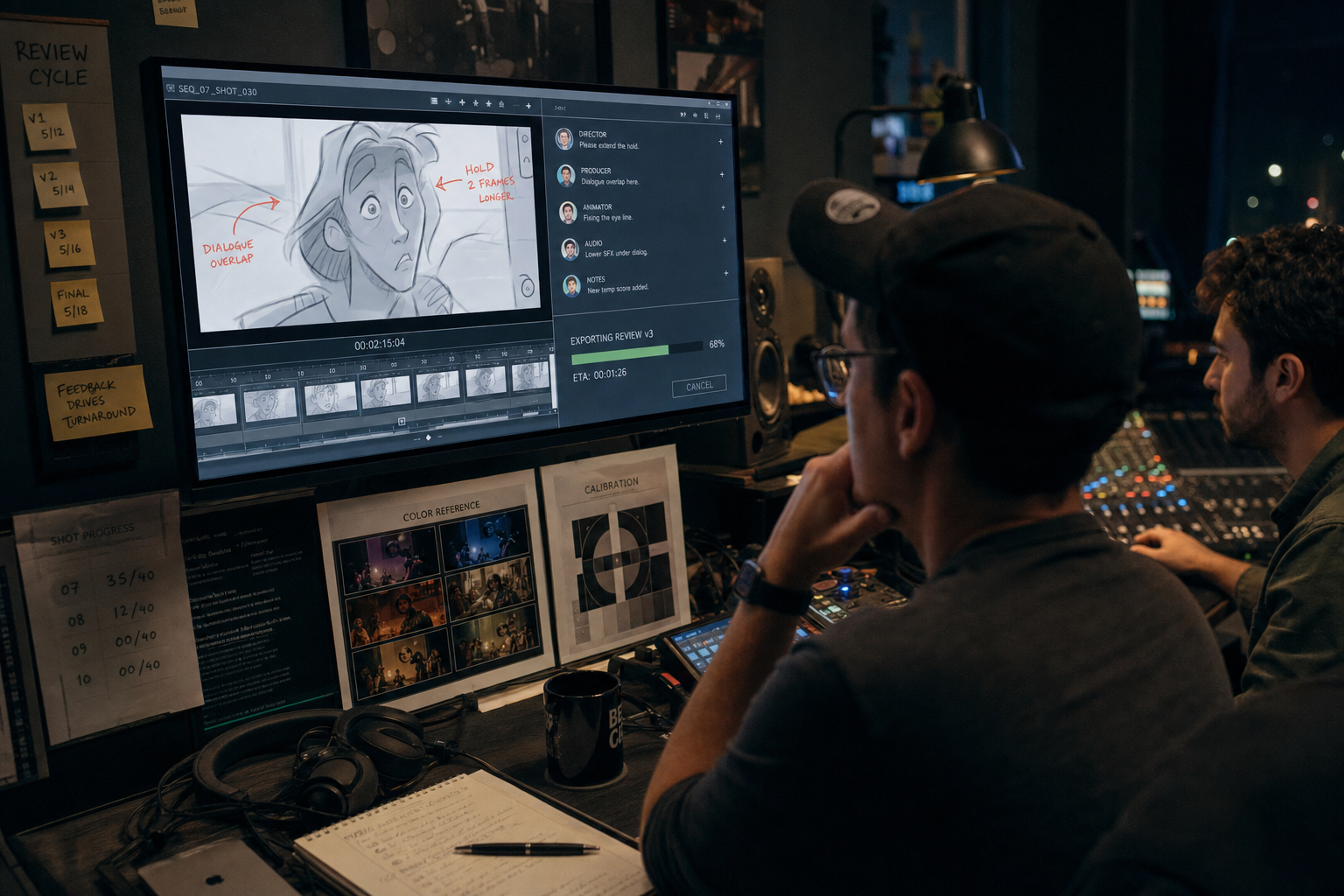 Animatie productie stappen overzicht